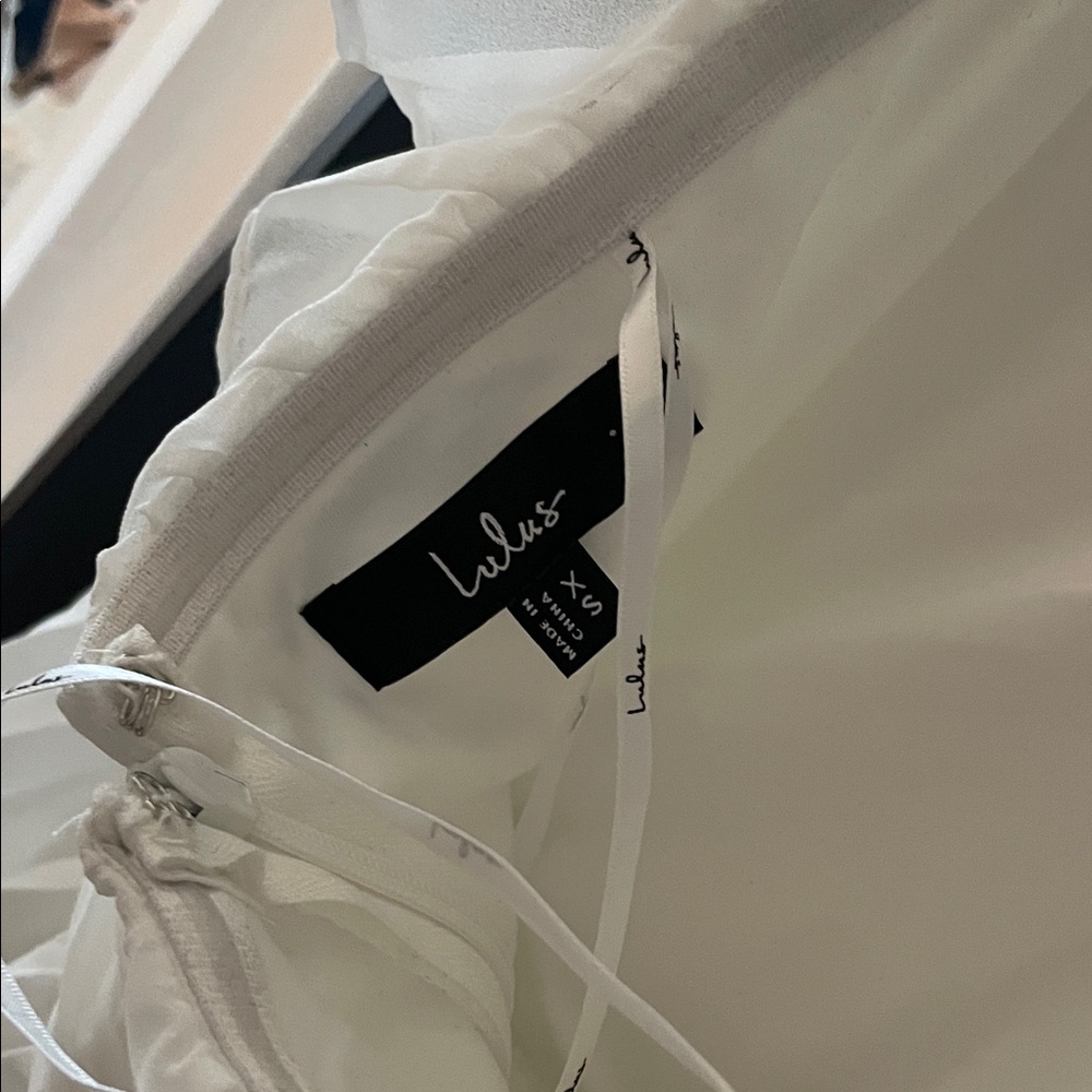 Lulu's White Ruffled Mini Dress - Picture 3 of 5